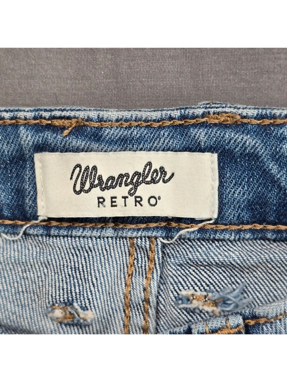 Wrangler Retro 25X34 Mid Rise Trouser Jeans Light Wash Bootcut Denim Blue - Picture 2 of 6